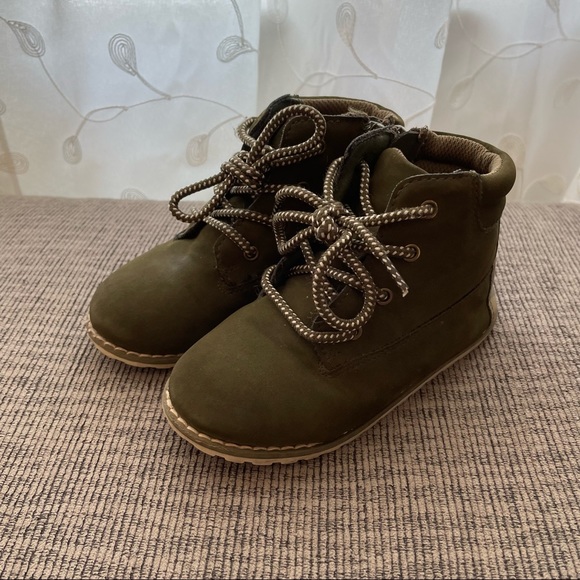 London Fog Green Camoflauge Boots Baby/Toddler Size 9 - Picture 3 of 8